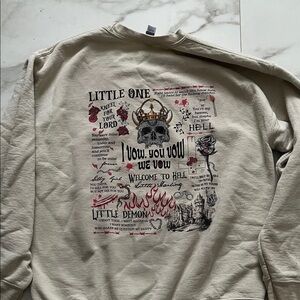 Lords’ Book Series Graphic Beige Sweatshirt